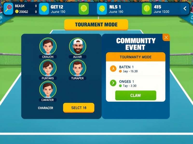 Agonda Tennis Aces community event screenshot
